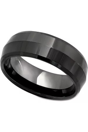 Macy's Men's Black Ceramic 8mm Ring