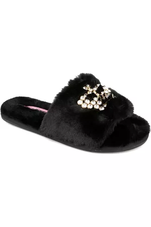 Juicy Couture Women Winter Boots - Women's Gwenno Faux Fur Slipper Women's Shoes