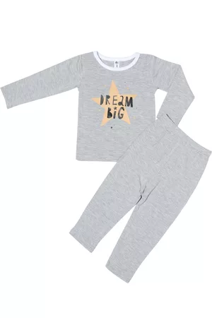 Earth Baby Outfitters Baby Boys and Girls Viscose from Bamboo Long Sleeve 2 Piece Dream Big Pajamas Set