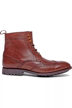 Anthony Veer Men's Grant Wingtip Leather Dress Boot Men's Shoes