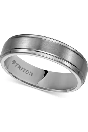 Triton Men's Carbide Ring, 6mm Comfort Fit Wedding Band