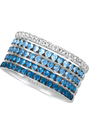 Le Vian Denim Ombre (1-1/4 ct. t.w.) & Vanilla Sapphires (1/3 ct. t.w.) Ring in 14k White Gold