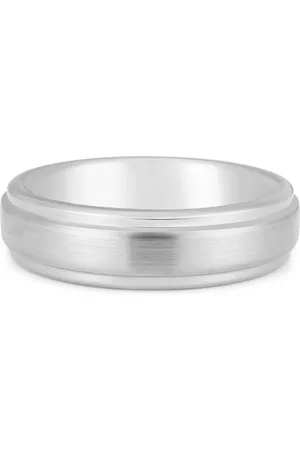 Macy's Men's Step Edge Band in Ion-Plated Tantalum