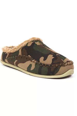 Deer Stags Little and Big Boys Slipperooz Lil Nordic S.u.p.r.o. Sock Cushioned Indoor Outdoor Clog Slipper