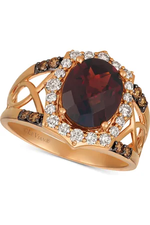 Le Vian Rhodolite (3-1/5 ct. t.w.) & Diamond (1/2 ct. t.w.) Ring in 14k Rose Gold