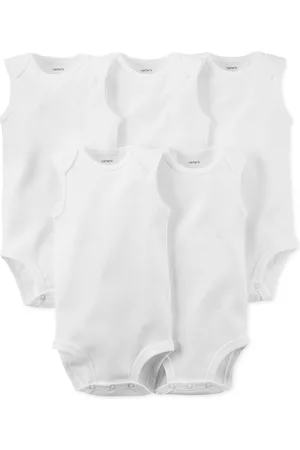 Carters Baby Boys or Baby Girls Sleeveless Bodysuits, Pack of 5