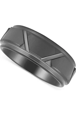 Macy's Men's Geometric Band in Ion-Plated Tantalum