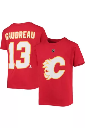 Outerstuff Big Boys Johnny Gaudreau Calgary Flames Name and Number T-shirt