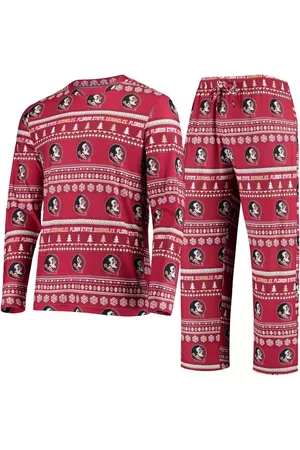 Concepts Sport Men's Florida State Seminoles Ugly Sweater Knit Long Sleeve Top and Pant Set