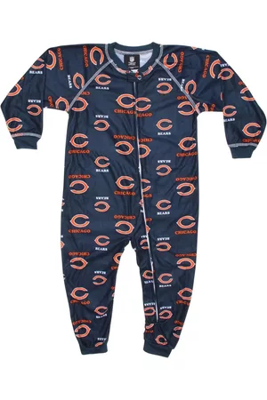 Outerstuff Chicago Bears Unisex Toddler Piped Raglan Full Zip Coverall - Blue