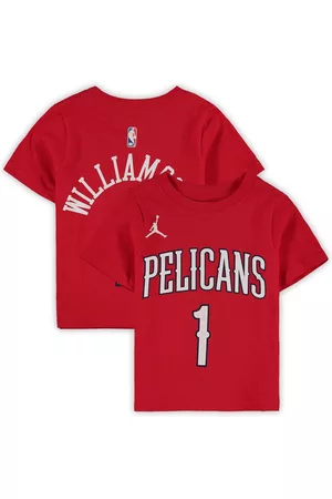 Jordan Toddler Boys and Girls Brand Zion Williamson New Orleans Pelicans Statement Edition Name and Number T-shirt