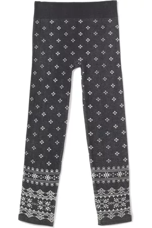 HUE Big Girls Fairisle Seamless Leggings