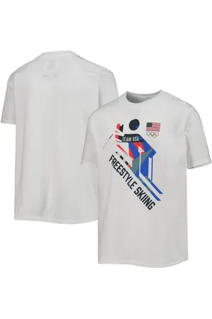 Outerstuff Big Boys Team Usa Freestyle Skiing Scattered Swatch T-shirt