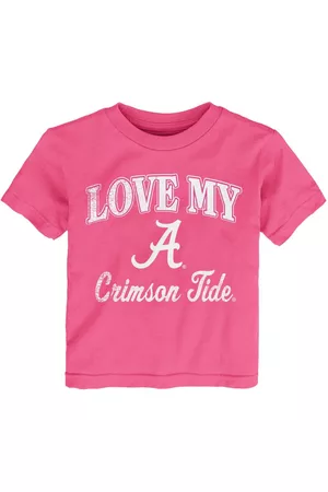 Outerstuff Sports T-Shirts - Girls Toddler Alabama Crimson Tide Love My Team T-shirt