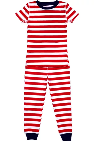 PAJAMAS FOR PEACE Love Stripe Toddler Boys and Girls 2-Piece Pajama Set