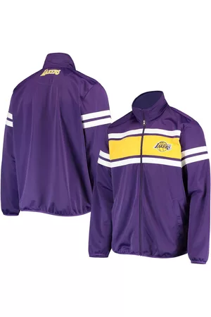 G-iii Sports By Carl Banks Men's Los Angeles Lakers Power Pitcher Full-Zip Track Jacket