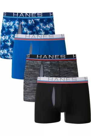 Hanes Men Sports Equipment - Men's 4-Pk. Ultimate Sport with X-Temp Total Support Pouch Trunks