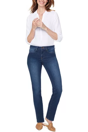 NYDJ Sheri Tummy-Control Slim-Leg Jeans