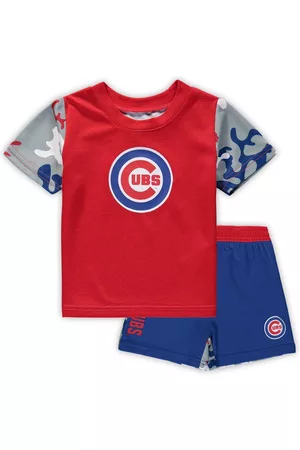Outerstuff Newborn and Infant Boys and Girls Royal, Red Chicago Cubs Pinch Hitter T-shirt and Shorts Set - Royal, Red
