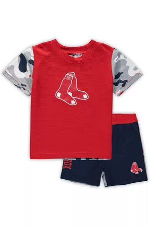 Outerstuff Newborn and Infant Boys and Girls Red, Navy Boston Red Sox Pinch Hitter T-shirt and Shorts Set - Red, Navy