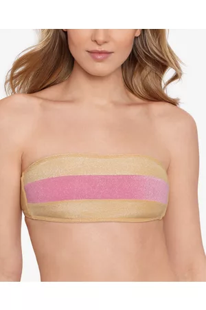 Salt + Cove Juniors' Precious Metals Bandeau Bikini Top, Created for Macy's Women's Swimsuit