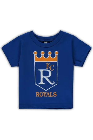 Soft As A Grape Boys and Girls Toddler Kansas City Royals Cooperstown Collection Shutout T-shirt