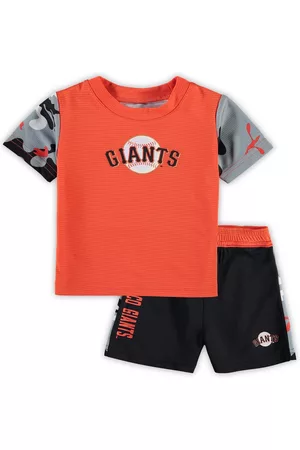 Outerstuff Newborn and Infant Boys and Girls Orange, Black San Francisco Giants Pinch Hitter T-shirt and Shorts Set - Orange, Black