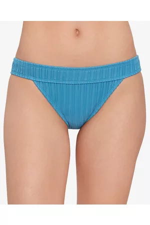 Salt + Cove Women Bikini Bottoms - Juniors' Mesh Ribbed Banded Bikini Bottoms, Created for Macy's Women's Swimsuit