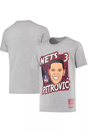 Mitchell & Ness Big Boys Drazen Petrovic New Jersey Nets Hardwood Classics King of the Court Player T-shirt