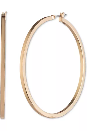 Karl Lagerfeld Large Hoop Earrings, 2.4"