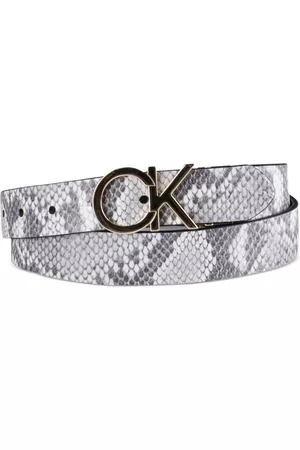 Calvin Klein Women Belts - Women's Reversible Monogram Buckle Belt