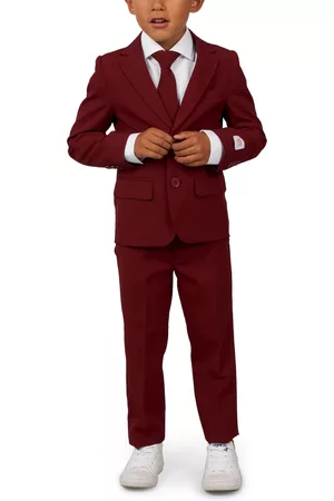 OppoSuits Toddler and Little Boys Blazing Solid Color Suit, 3-Piece Set