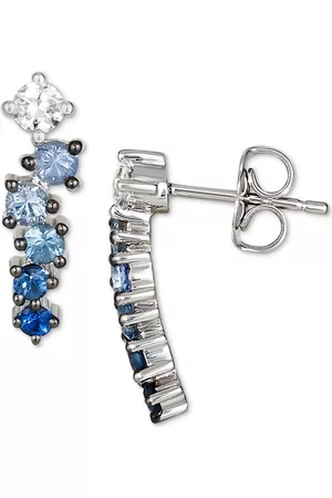 Le Vian Denim Ombre (5/8 ct. t.w.) & White Sapphire (1/5 ct. t.w.) Stud Earrings in 14k