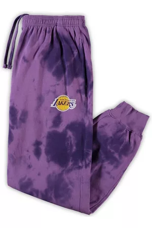 Fanatics Men's Branded Los Angeles Lakers Big and Tall Wordmark Cloud Dye Jogger Pants