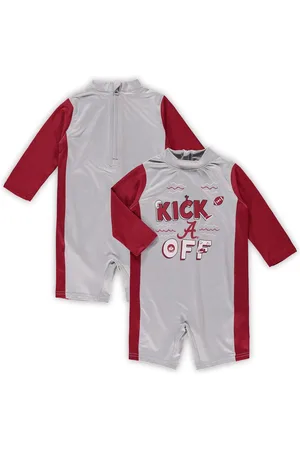 Outerstuff Infant Unisex Gray and Crimson Alabama Crimson Tide Wave Runner Wetsuit - Gray, Crimson