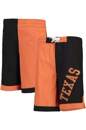 Outerstuff Big Boys Texas Orange and Black Texas Longhorns Conch Bay Swim Shorts - Orange, Black