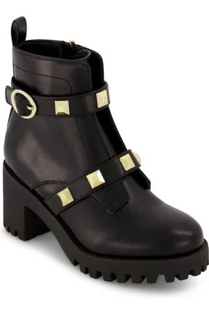 MARC FISHER Little Girls Block Heel Pyramid Ankle Booties