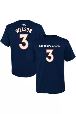 Outerstuff Big Boys Russell Wilson Denver Broncos Mainliner Player Name and Number T-shirt