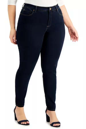 I.N.C. International Concepts Plus Size Essex Super Skinny Jeans, Created for Macy