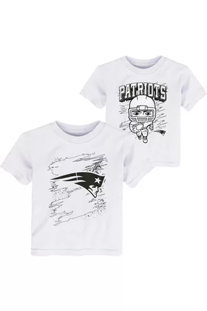Outerstuff Toddler Boys New England Patriots Coloring Activity Two-Pack T-shirt Set