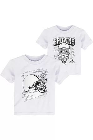 Outerstuff Toddler Boys Cleveland Browns Coloring Activity Two-Pack T-shirt Set