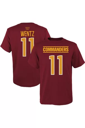 Outerstuff Big Boys Carson Wentz Washington Commanders Mainliner Player Name and Number T-shirt
