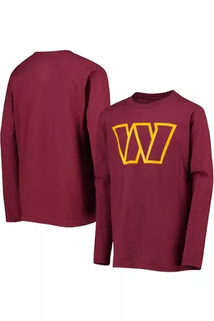 Outerstuff Big Boys Washington Commanders Primary Team Logo Long Sleeve T-shirt