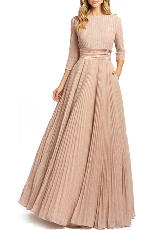 Mac Duggal Women Evening Dresses & Gowns - Embellished-Waist Pleated-Skirt Gown