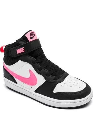 Leased Girls Casual Sneakers - Nike Little Girls Court Borough Mid 2 Stay-Put Closure Casual Sneakers from Finish Line