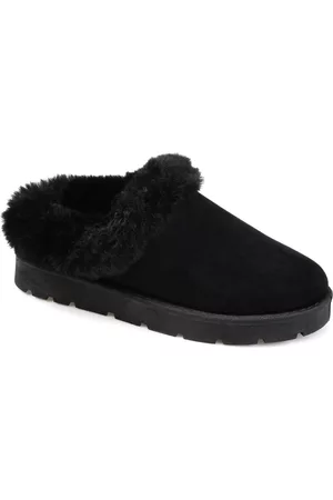 Journee Collection Women's Faux Fur Trim Whisp Slipper Women's Shoes