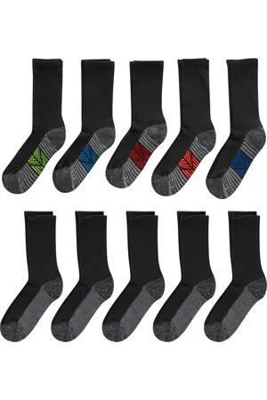 Hanes Big Boys Ultimate Crew Socks, Pack of 10