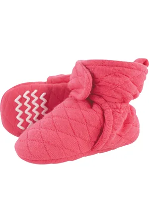 Hudson Baby Boys Hudson Quilted Booties, Black, 12-18 Months