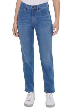 Calvin Klein Women High Waisted Jeans - Women's High-Rise Slim Whisper Soft Jeans