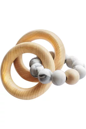 Tiny Teethers Designs 3 Stories Trading Tiny Teethers Infant Silicone And Beech Wood Rattle And Teether